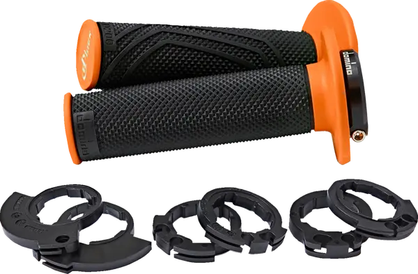 Domino D200 Lock-On Håndtag – Sort/Orange